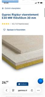 Fermacell vloerplaat, lijm, egalisatie & folie, Ophalen, Nieuw, Overige materialen, 20 tot 50 mm