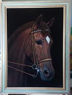 Schilderij van paardenhoofd van schilder Adema, Antiek en Kunst, Ophalen
