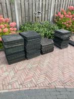 Rubber tegels 50x50, Tuin en Terras, Tegels en Klinkers, Ophalen, Gebruikt, Rubber, 10 m² of meer