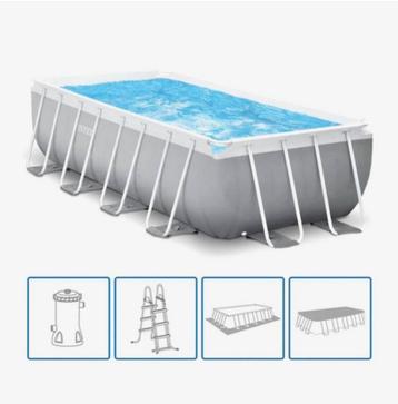 Intex Prism Frame zwembad 488x244x107 incl accessoires beschikbaar voor biedingen