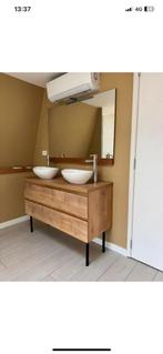 Badkamerspiegel te koop, Ophalen, Zo goed als nieuw, Rechthoekig, Minder dan 100 cm