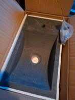 Natuurstenen wastafel compleet, Huis en Inrichting, Badkamer | Badkamermeubels, Ophalen of Verzenden, 25 tot 50 cm, Wasbak of Wastafel