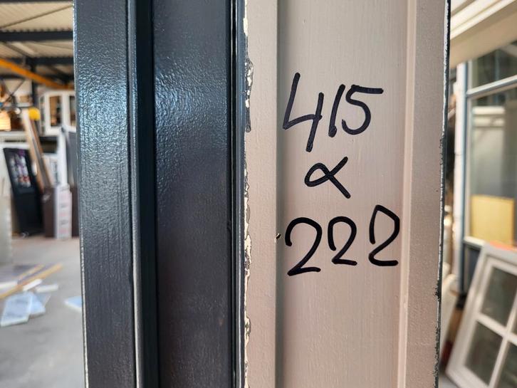 groot kozijn  dubbel deuren 415 x 222 enkel glas veiligheid, Doe-het-zelf en Verbouw, Kozijnen en Schuifpuien, Zo goed als nieuw