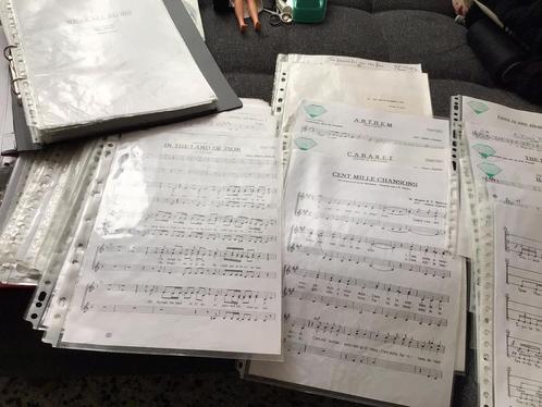 ZANGKOOR PARTITUUR Over de 100 stuks, Muziek en Instrumenten, Bladmuziek, Gebruikt, Artiest of Componist, Klassiek, Ophalen of Verzenden