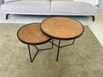 Salontafel / bijzettafel, set van twee, Ophalen, Gebruikt, 50 tot 100 cm, Rond