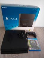 Ps4 compleet incl controller, kabels en een spelletje., Ophalen, Zo goed als nieuw, Met 1 controller, Original