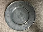 Grote Tinnen Schaal met Reliëf, Antiek en Kunst, Ophalen of Verzenden