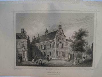 37  / Utrecht  Gouvernementshuis  Staalgravure  1860 beschikbaar voor biedingen