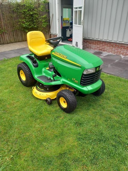 John Deere LT 160 "42 inch FREEDOM Mulchdek!  Topstaat, Tuin en Terras, Zitmaaiers, Gebruikt, 90 tot 120 cm, Elektrische starter
