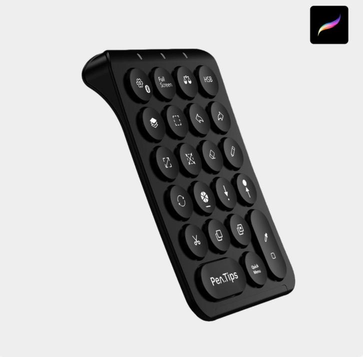 PenTips PenPad voor ProCreate zwart z.g.a.n., Computers en Software, Tekentablets, Zo goed als nieuw, Draadloos, Ophalen of Verzenden