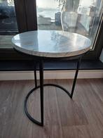 Marmeren Bijzettafel, Overige materialen, Minder dan 55 cm, Gebruikt, Rond