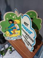 Vintage reclame bord Peugeot, Ophalen of Verzenden, Huis en Inrichting