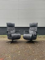 Set leren de toekomst elektrische relax fauteuils op accu, Huis en Inrichting, Fauteuils, Ophalen, Gebruikt, Minder dan 75 cm