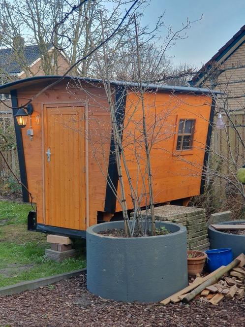 Tiny house mobiel katoor, Tuin en Terras, Tuinhuizen, Zo goed als nieuw, Hout, Ophalen of Verzenden