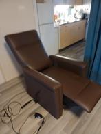 Leren Sta op stoel, Huis en Inrichting, Fauteuils, Ophalen, Zo goed als nieuw, 50 tot 75 cm, Leer