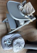 Stokke tripp trapp storm grey compleet. New born set, Kinderen en Baby's, Kinderstoelen, Ophalen, Zo goed als nieuw, Meegroeistoel