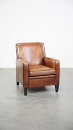 Comfortabele vintage schapenleren design armchair, Huis en Inrichting, Fauteuils, Ophalen, Gebruikt, Vintage, Design, 50 tot 75 cm