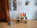glazen kastje / bijzettafeltje incl. alle accessoires, Huis en Inrichting, Tafels | Bijzettafels, Gebruikt, Glas, 75 cm of meer