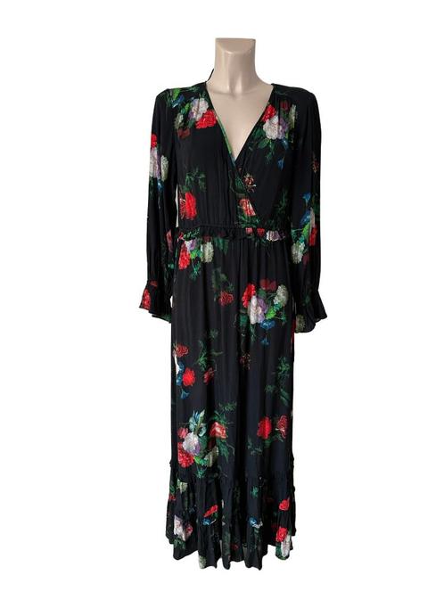Miljuschka maxi jurk M, Kleding | Dames, Jurken, Zo goed als nieuw, Maat 38/40 (M), Zwart, Onder de knie, Ophalen of Verzenden