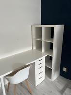 Compleet bureau met ladenblok en open vakken( IKEA), Huis en Inrichting, Ophalen, Zo goed als nieuw