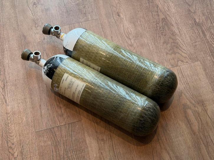 Persluchtfles carbon 6.8l 374bar pcp fles, Sport en Fitness, Schietsport-accessoires, Ophalen of Verzenden