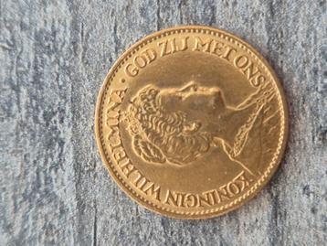 Gouden 10 gulden Wilhelmina 1913 beschikbaar voor biedingen