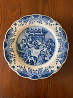 Delfts blauw wandbord “Regina” diameter 28 cm, Ophalen of Verzenden