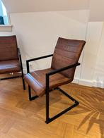 16 Lederen Buis Stoelen ZGAN, Huis en Inrichting, Stoelen, Bruin, Leer, Ophalen of Verzenden, Zo goed als nieuw