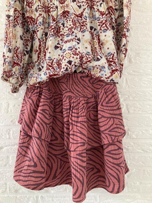 Zgan Rokje Hema katoen ‘mousseline’ mt146 / 152 Print, Kinderen en Baby's, Kinderkleding | Maat 152, Zo goed als nieuw, Meisje