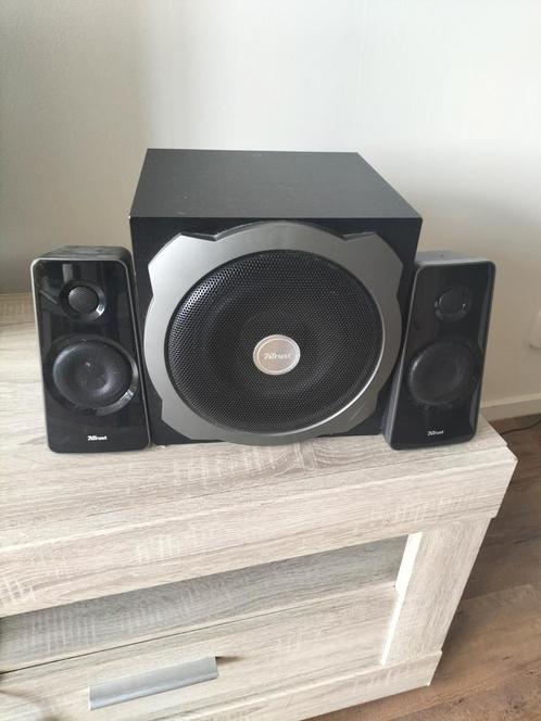 Trust speakerset met subwoofer, Computers en Software, Pc speakers, Zo goed als nieuw, Ophalen