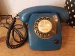 Vintage telefoon PTT type T65 blauw, Ophalen of Verzenden, Zo goed als nieuw
