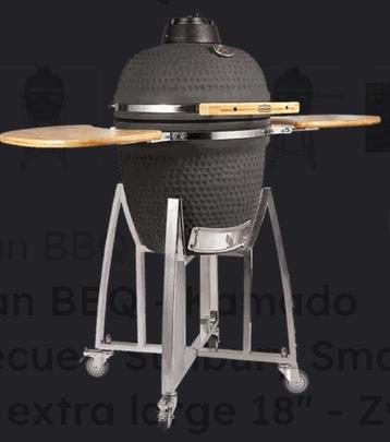 AANBIEDING❣️Buccan BBQ 18” Kamado barbecue Egg - Zwart 😍🤩 beschikbaar voor biedingen