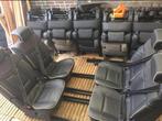 4 zwart leren stoelen 3p gordel cabine camper bus oldtimer, Ophalen of Verzenden, Gebruikt