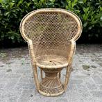 Vintage Rotan Kinderstoel, Pauwenstoel Peacock Chair 31,5 cm, Gebruikt, Ophalen, Stoel(en)