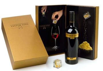 Exclusieve Rioja Centvm Vitis deluxe in luxe gouden box beschikbaar voor biedingen