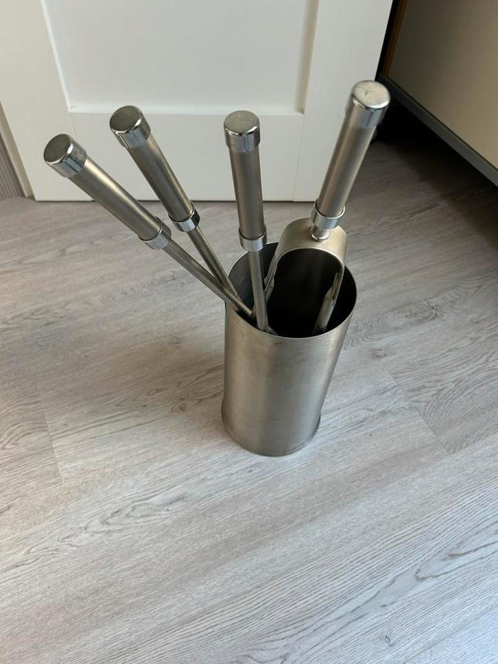 Openhaard scherm en accessoires, Huis en Inrichting, Haarden, Zo goed als nieuw, Houthaard, Ophalen of Verzenden