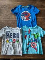 Marvel 3 tshirts met superhelden, Jongen, Marvel, Ophalen of Verzenden, Zo goed als nieuw
