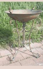 Groot Staand Vogelbad Vogel Voederschaal Smeedijzer Nieuw, Tuin en Terras, Ophalen of Verzenden, Nieuw