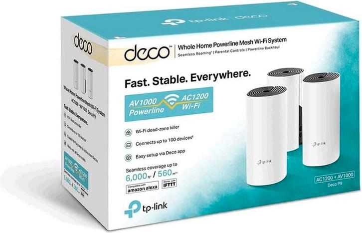 TP-Link Deco P9 Multiroom WiFi - Mesh WiFi - 3-Pack NIEUW, Computers en Software, Accesspoints, Nieuw, Ophalen of Verzenden