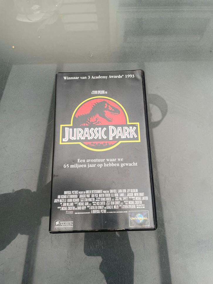 Jurassic Park VHS - Klassieker! Collectors item, Cd's en Dvd's, VHS | Film, Gebruikt, Actie en Avontuur, Vanaf 12 jaar, Ophalen