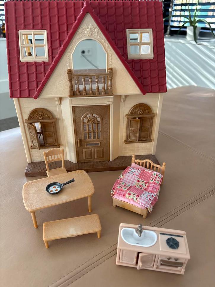 Sylvanian families : startershuis, Kinderen en Baby's, Speelgoed | Poppenhuizen, Gebruikt, Poppenhuis, Ophalen of Verzenden