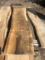 Eiken schaaldelen boomstamplanken timmerhout, Doe-het-zelf en Verbouw, Hout en Planken, Eiken, Nieuw, Ophalen of Verzenden, 200 tot 250 cm
