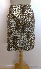 Animal print iets wollen van rok Scarva (Classy Casuals) 40, Maat 38/40 (M), Bruin, Verzenden, Zo goed als nieuw