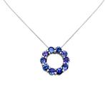 Witgouden Ketting met Tanzaniet Edelstenen, Blauw, Nieuw, Ophalen of Verzenden, Met edelsteen