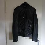 Zacht lederen leren leer biker jack jas maat 52 54 l xl, Maat 52/54 (L), Zwart, Ophalen of Verzenden, Zo goed als nieuw