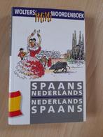 WOLTERS MINI WOORDENBOEK SPAANS - NEDERLANDS NEDERLANDS -, Ophalen of Verzenden, Zo goed als nieuw, Van Dale, Nederlands