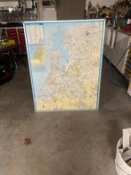 Oude Landkaart van Nederland - 100x130 cm, Gebruikt, 80 tot 120 cm, 120 tot 160 cm, Ophalen of Verzenden
