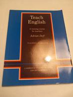 Teach English - Adrian Doff - Werkboek Docenten, Gelezen, Adrian Doff, Niet van toepassing, Ophalen of Verzenden