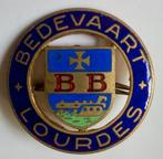 Geëmailleerde speld: Bedevaart Lourdes. BB., Ophalen of Verzenden, Zo goed als nieuw
