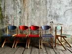 Retro toppers uit de Bauhaus periode – multikleur – multi-in, Gebruikt, Overige kleuren, Ophalen of Verzenden, Vijf, Zes of meer stoelen